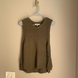 Olive Green Madewell Sweater Tank Top